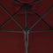 vidaXL - Parasol - met - stalen - paal - 250x250x230 - cm - terracottakleurig