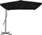 vidaXL - Parasol - met - stalen - paal - 250x250x230 - cm - zwart