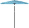 vidaXL - Parasol - met - stalen - paal - 268x268x226 - cm - blauw
