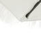 vidaXL - Parasol - met - stalen - paal - 268x268x226 - cm - wit
