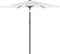vidaXL - Parasol - met - stalen - paal - 268x268x226 - cm - wit