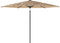 vidaXL - Parasol - met - stalen - paal - 288x288x225 - cm - bruin