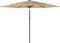 vidaXL - Parasol - met - stalen - paal - 288x288x225 - cm - bruin