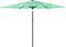 vidaXL - Parasol - met - stalen - paal - 288x288x225 - cm - groen