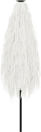 vidaXL - Parasol - met - stalen - paal - 288x288x225 - cm - wit
