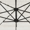 vidaXL - Parasol - met - stalen - paal - 288x288x225 - cm - wit
