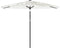 vidaXL - Parasol - met - stalen - paal - 288x288x225 - cm - wit