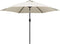 vidaXL - Parasol - met - stalen - paal - 3 - m - zandwit