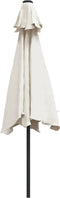vidaXL - Parasol - met - stalen - paal - 3 - m - zandwit