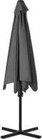 vidaXL - Parasol - met - stalen - paal - 300 - cm - antraciet