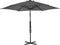 vidaXL - Parasol - met - stalen - paal - 300 - cm - antraciet