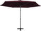 vidaXL - Parasol - met - stalen - paal - 300 - cm - bordeauxrood