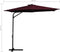 vidaXL - Parasol - met - stalen - paal - 300 - cm - bordeauxrood
