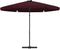 vidaXL - Parasol - met - stalen - paal - 300 - cm - bordeauxrood
