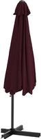 vidaXL - Parasol - met - stalen - paal - 300 - cm - bordeauxrood