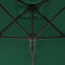 vidaXL - Parasol - met - stalen - paal - 300 - cm - groen