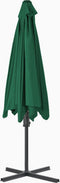 vidaXL - Parasol - met - stalen - paal - 300 - cm - groen