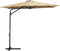 vidaXL - Parasol - met - stalen - paal - 300 - cm - taupe
