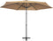 vidaXL - Parasol - met - stalen - paal - 300 - cm - taupe