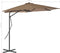 vidaXL - Parasol - met - stalen - paal - 300 - cm - taupe