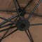 vidaXL - Parasol - met - stalen - paal - 300 - cm - taupe