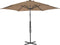 vidaXL - Parasol - met - stalen - paal - 300 - cm - taupe