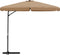 vidaXL - Parasol - met - stalen - paal - 300 - cm - taupe