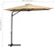 vidaXL - Parasol - met - stalen - paal - 300 - cm - taupe