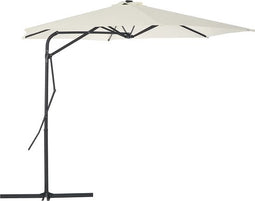 vidaXL - Parasol - met - stalen - paal - 300 - cm - zandkleurig