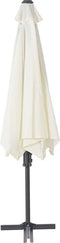 vidaXL - Parasol - met - stalen - paal - 300 - cm - zandkleurig