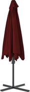 vidaXL - Parasol - met - stalen - paal - 300 - cm - zandkleurig