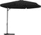 vidaXL - Parasol - met - stalen - paal - 300 - cm - zwart