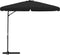 vidaXL - Parasol - met - stalen - paal - 300 - cm - zwart