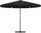 vidaXL - Parasol - met - stalen - paal - 300 - cm - zwart