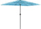 vidaXL - Parasol - met - stalen - paal - 300x200x250 - cm - blauw