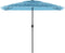 vidaXL - Parasol - met - stalen - paal - 300x200x250 - cm - blauw