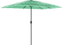 vidaXL - Parasol - met - stalen - paal - 300x200x250 - cm - groen