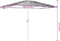 vidaXL - Parasol - met - stalen - paal - 300x200x250 - cm - groen