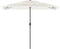 vidaXL - Parasol - met - stalen - paal - 300x200x250 - cm - wit