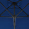 vidaXL - Parasol - met - stalen - paal - 300x230 - cm - blauw