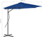 vidaXL - Parasol - met - stalen - paal - 300x230 - cm - blauw