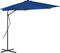 vidaXL - Parasol - met - stalen - paal - 300x230 - cm - blauw