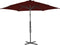 vidaXL - Parasol - met - stalen - paal - 300x230 - cm - bordeauxrood