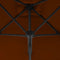vidaXL - Parasol - met - stalen - paal - 300x230 - cm - terracottakleurig