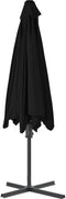 vidaXL - Parasol - met - stalen - paal - 300x230 - cm - zwart