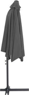 vidaXL - Parasol - met - stalen - paal - 300x250 - cm - antraciet