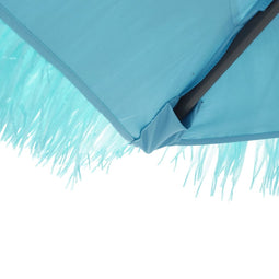 vidaXL - Parasol - met - stalen - paal - 324x324x247 - cm - blauw