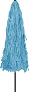 vidaXL - Parasol - met - stalen - paal - 324x324x247 - cm - blauw