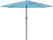 vidaXL - Parasol - met - stalen - paal - 324x324x247 - cm - blauw