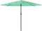 vidaXL - Parasol - met - stalen - paal - 324x324x247 - cm - groen